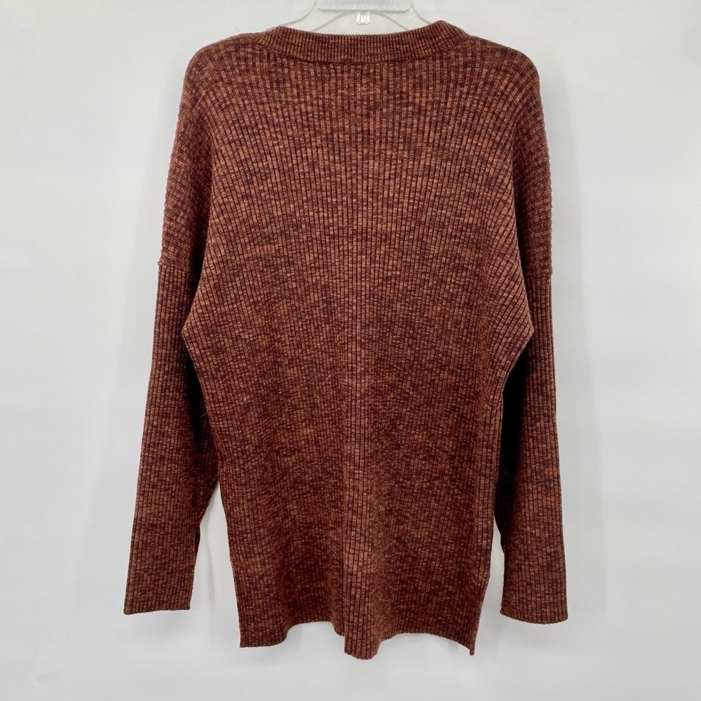 Abercrombie and Fitch Soft a & f ribbed oversized rust sweater size L - Picture 5 of 10